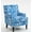 Blue&White Paisley, variant on Colorful Butterfly Print Upholstered Accent Chair – Sturdy Turned Wooden Legs for Living Room, Bedroom & Kid’s Room