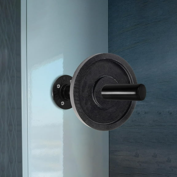 GOOHOCHY Wall Mounted Barbell Plate Rack Space-Saving Weight Plate Holder For Gym Home Durable Iron Construction Easy Installation