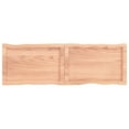 thumbnail image 3 of vidaXL Table Top Light Brown 120x40x(2-4)cm Treated Solid Wood Live Edge, 3 of 5