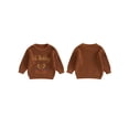 thumbnail image 2 of Newborn Thanksgiving Sweater Casual Letter Turkey Embroidery Warm Knitted Long Sleeves Pullover Knitwear for Toddler, 2 of 9