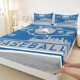 thumbnail image 3 of Castle Fairy Boys Girls Baseball Gaming Twin Sheet Sets 3pcs,Sport Gamer Twin Fitted Sheet Microfiber,Ball Game Breathable Flat Sheet,Breathable Home Decor, 3 of 7