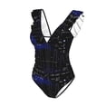 thumbnail image 4 of Yiaed Mathematica Science Print Women's Ruffled One Piece Swimsuit V Neck Swimwear Slimming Monokini for Woman-XX-Large, 4 of 8
