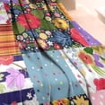 thumbnail image 3 of Pioneer Flower Floral Print Pattern Blanket,Comfortable Soft Lamb Wool Throw Blanket,All Season,Warm Lightweight Blankets for Sofa Bed Couch Living Room Chair,60"x80", 3 of 4