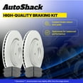 thumbnail image 3 of AutoShack Front Brake Rotors Ceramic Brake Pads | Replacement For GMC Terrain Buick LaCrosse Regal Sportback Regal TourX Chevrolet Malibu 2018-2020 Equinox | Coated | 6-PC Brake Kit | ArmorStop, 3 of 5
