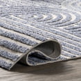 thumbnail image 6 of nuLOOM Beatrix Modern Striped High/Low Area Rug, 5' x 8', Blue, 6 of 9