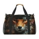 thumbnail image 1 of Fotbe Floral Fox Bolsa de Viaje con Estampado, Bolsa de Fin de Semana para Mujer con Compartimento para Zapatos, Bolsa de Gimnasio con Bolsillo Húmedo, 1 of 7