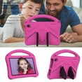 thumbnail image 4 of Feishell Kids-Friendly Case for Amazon Kindle Fire 7 12th Generation 2022 Released,with Portable Handle & Kickstand,Shockproof EVA Foam Anti-Scratch Child Protector Tablet Case Cover,Rose, 4 of 7