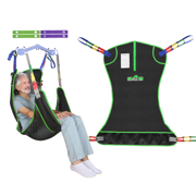 EZ Assistive Universal Full Body Patient Lift Sling, Mesh Fabric Patient Sling Transfer and Bathing aid 500lb Weight L