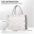 thumbnail image 3 of Large Capacity Tote Bag,Princess Unicorn Flower Pattern Handbag Fashion Luxury Tote Bag,15.7"x13"x 5.1" Inches,Laptop Compatible, 3 of 6