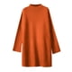 thumbnail image 2 of Gibobby Sueteres Para Mujeres Calientitos Elegantes Suéter suelto de cuello de otoño e invierno para mujer, suéter de punto de longitud media de Color sólido(Rojo,M), 2 of 3