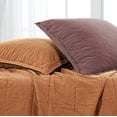 thumbnail image 3 of Paseo Road by Hiend Stonewashed Cotton Canvas Euro Sham Terracotta, 3 of 3