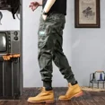 thumbnail image 3 of Pantalones cargo para hombre, pantalones de trekking, senderismo, para hombre, pantalones de chándal para exteriores de alta calidad, pantalones de camuflaje color caqui, algodón, casuales, estéticos,, 3 of 5