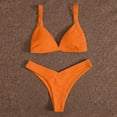 thumbnail image 3 of Hinvhai Womens swimsuits clearance,Women Two Pieces Bathing Suit Marine Style Print Bottom Bikini Set Switmsuit Orange M(M), 3 of 7