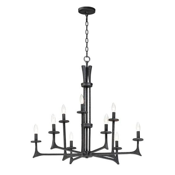 Nine Light Chandelier     -Traditional Installation Maxim Lighting 30306Ni