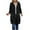Black, variant on Plus Size Zip up Hooded Fleece Lined Sweatshirt Jacket Long Sleeve Oversized Casual Outerwear Coat for Women (Black, XXL)