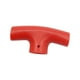 thumbnail image 4 of Mango de pala, repuesto de pala para nieve PP rojo suave, accesorios, parte superior de pala para nieve Tipo T corta, 4 of 9