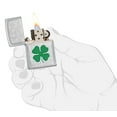 thumbnail image 6 of Zippo Clover Design High Polish Chrome Pocket Lighter, 6 of 6