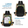 thumbnail image 6 of FORMRS Women's Travel Backpack Purse Anti-Theft Hidden Pockets Casual Shoulder Bag, Pink Oranges, 6 of 7