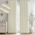thumbnail image 3 of Top Finel 100% Blackout Linen Pleated Window Shades, Cream 52" x 90", 3 of 9