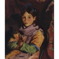 thumbnail image 2 of Robert Henri 15x17 Gold Ornate Wood Frame and Double Matted Museum Art Print Titled - Mary Agnes, 2 of 4