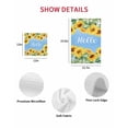 thumbnail image 7 of Sunflowers Kitchen Dish Towels for Drying Dishes Set of 2, Yellow Summer Botanical Elegant Flowers Waffle Weave Microfiber Hand Tea Bathroom Towels Quick Dry & Absorbent Towel 15.7x23.6, 7 of 7