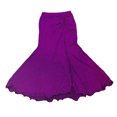 thumbnail image 3 of Mujer Vestido de danza del vientre con abertura en un lado Ropa de baile Danza latina - Púrpura talla única Sunnimix Vestido dividido para danza del vientre, 3 of 8