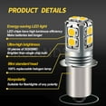 thumbnail image 5 of Ruiandsion P13.5S Flashlights LED Bulb,Non Polarity Wide Voltage 600LM 4300K Warm White for Bicycle Lights Camping Replacement,Pack-1, 5 of 8