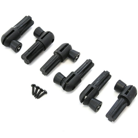 Jeep Wrangler Tj Top Hardware Red Hound Auto Quick Release Bow Knuckles Compatible with Jeep Wrangler (1997-2006 TJ, 2007-2018 JK) Easy Top Removal Black ()