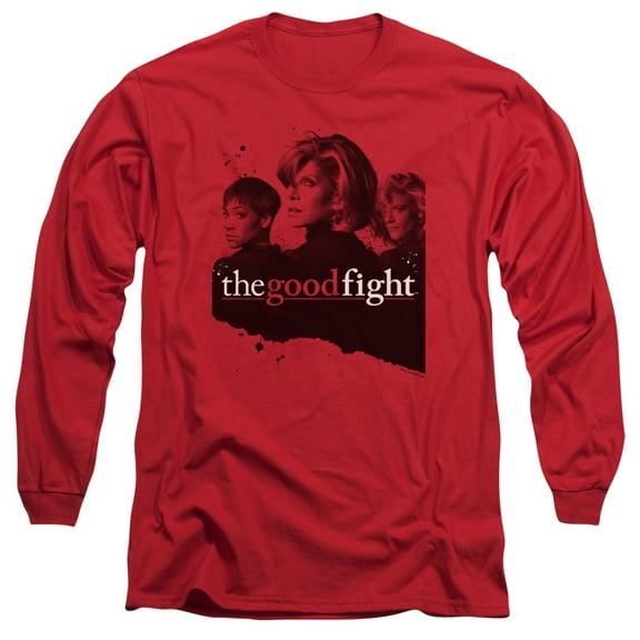 The Good Fight Diane Lucca Maia Long Sleeve Adult 18/1 T-Shirt Red