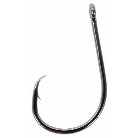 Gamakatsu Straight Eye Inline Octopus Circle Hook-Pack Of 25 (Black, 8/0)