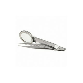 Splinter Tweezers Forceps - 4 3/8 - Stainless Steel in Plastic Pouch -  First Aid Medical Supplies