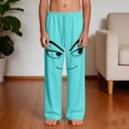 thumbnail image 5 of Boys Green Anime Face Sweatpants Soft Lounge Pants with Pockets for Kids Teen Boys Casual Joggers Comfy Graphic Bottoms,Size 12 T, 5 of 9