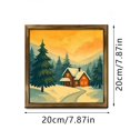 thumbnail image 3 of putnchl Personalized Whimsical Christmas Art Print, Pecan Floating Frame Canvas - Holiday Decorative Wall Art Print, 3 of 5