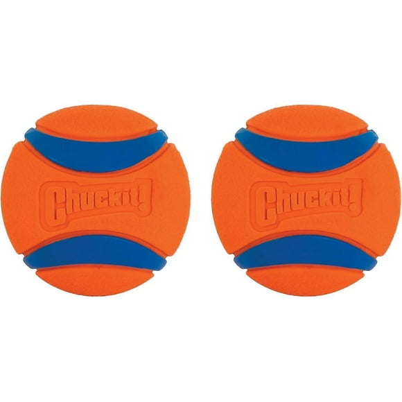 Ultra Ball Dog Toy, Durable High Bounce Floating Rubber Dog Ball, Launcher Compatible Toy For Dogs, Medium (Pack of 2)