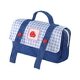 thumbnail image 2 of Apple Pencil Case Denim Material Large Capacity Hand Held Stationery Bag with Apple Pattern for Kids, 2 of 6