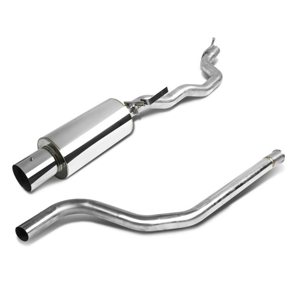 DNA Motoring CBE-CCV95 For 1995 to 2003 Chevy Cavalier Stainless Steel Catback Exhaust System 4" Muffler (Chrome Muffler Tip) 2.2L 97 98 99 00 01 02