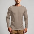 thumbnail image 4 of Men's UPF 50+ Long Sleeve Sun Protection Shirt Quick Dry Crewneck Waffle Knit Tee for Fishing Hiking & Outdoor Work, 4 of 9