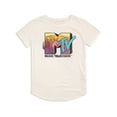 thumbnail image 2 of MTV Western Sky Women's Graphic T-Shirt Rolled Sleeve Tee, 2 of 6