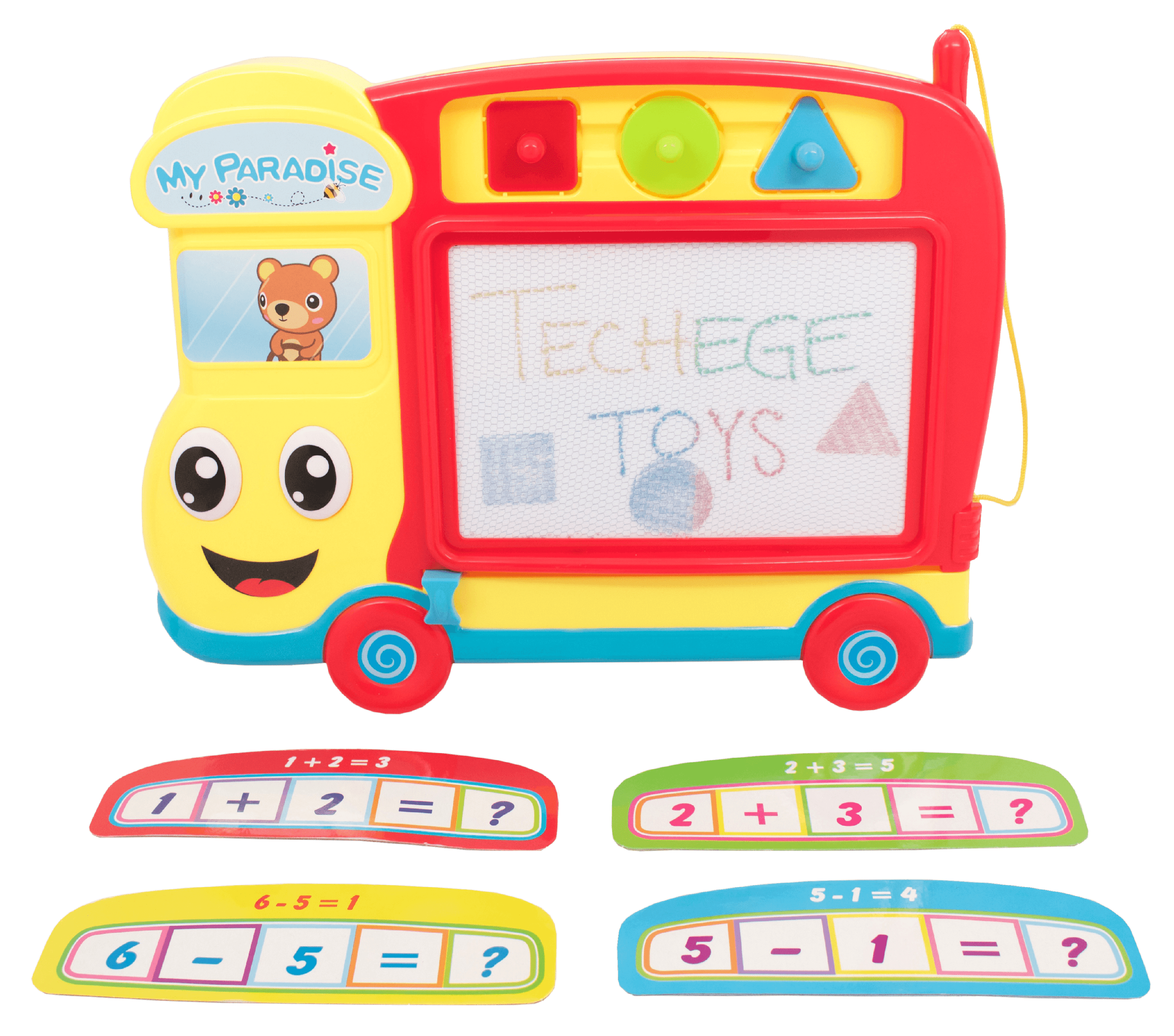 Techege Travel Size Bus Magnetic Drawing Board Sketch Doodle Educational Toys For Kids Toddlers Walmart Com Walmart Com