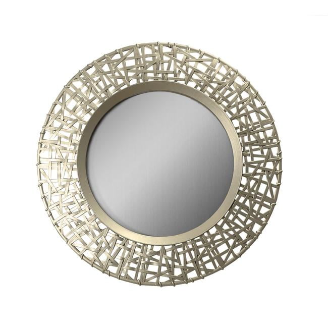 Arthouse 5230 Abstract Round Decorative Mirror, Gold