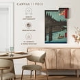 thumbnail image 4 of Elephant Stock Bamboo Market At Capital Bridge Wall Art - Vertical Canvas Wall Art - Living Room Wall Decor - Architecture Canvas - Gray And Beige Decor By Utagawa Hiroshige - 26" x 39", 4 of 4