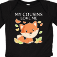 thumbnail image 4 of Inktastic My Cousins Love Me Little Fox Boys or Girls Long Sleeve Baby Bodysuit, 4 of 5