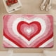 thumbnail image 5 of Corazón Decoraciones para el Hogar Corazón Impresión en Forma de Alfombra 40x60cm Faux Cachemire Poliéster Antideslizante Corazón en Forma de Alfombra para la Entrada Al Lado de la Cama, 5 of 6