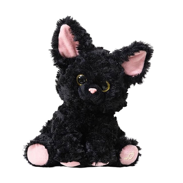 Cute Voice Controlled Plush Doll Singing Recorder Learning Toy Soft Polyester Material Interactive Companion for Kids