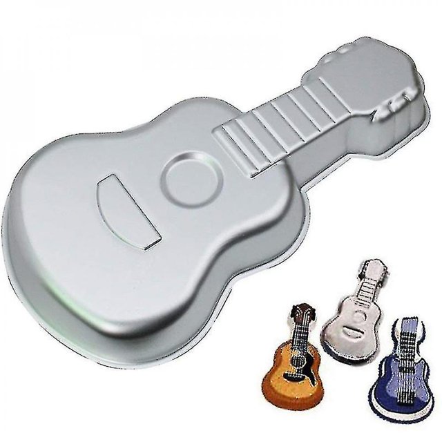 Molde para tartas de aluminio LIUYMXG molde para hornear forma de guitarra