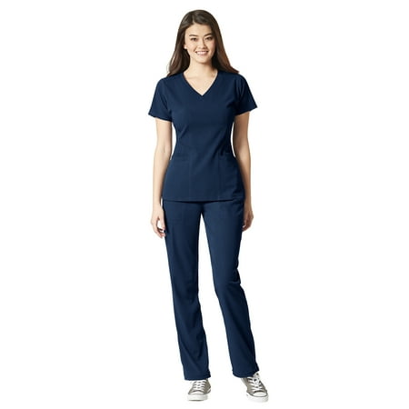 

WonderWink AERO Women s Flex Back V-Neck Top & Flex Utility Cargo Pant Scrub Set