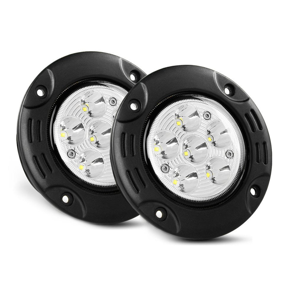 Nilight NI18WFMR Led Light Bar 2PCS 18W Spot Flush Mount LED Work