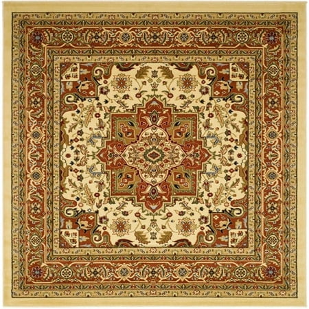 Safavieh SAFAVIEH Lyndhurst LNH330R Ivory / Rust Rug SAFAVIEH Lyndhurst LNH330R Ivory / Rust Rug The Lyndhurst Rug Collection features the exquisitely detailed designs and noble colors found in the finest Persian and European styled rugs. Constructed using a blend of soft  sturdy synthetic fibers and designed in traditional Persian florals  these rugs will add classic charm and character to any room. These dazzling and durable floor coverings are available in many styles  colors  shape and sizes  including hallway runners and foyer rugs. Rug has an approximate thickness of 0.43 inches. For over 100 years  SAFAVIEH has set the standard for finely crafted rugs and home furnishings. From coveted fresh and trendy designs to timeless heirloom-quality pieces  expressing your unique personal style has never been easier. Begin your rug  furniture  lighting  outdoor  and home decor search and discover over 100 000 SAFAVIEH products today.