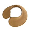 thumbnail image 3 of Sombrero tejido para mujer, de ala ancha, transpirable, duradero, informal, portátil, para playa Marrón, 3 of 6