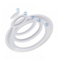 thumbnail image 2 of 2PCS Cat Toilet Training System Kitty Toilet Trainer PVC White Convenient Disappearing Litter Box Trainer Learn To Use The Toilet White, 2 of 5